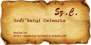 Székelyi Celeszta névjegykártya